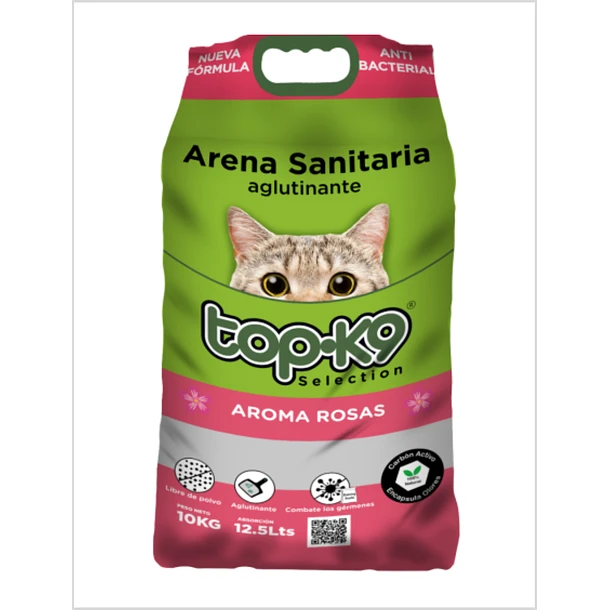 Arena Para Gatos Top K9 Aglutinante 10 kg