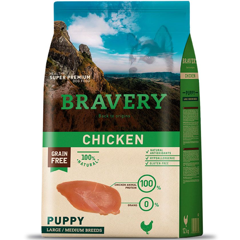 BRAVERY CHICKEN PUPPY LARGE MEDIUM