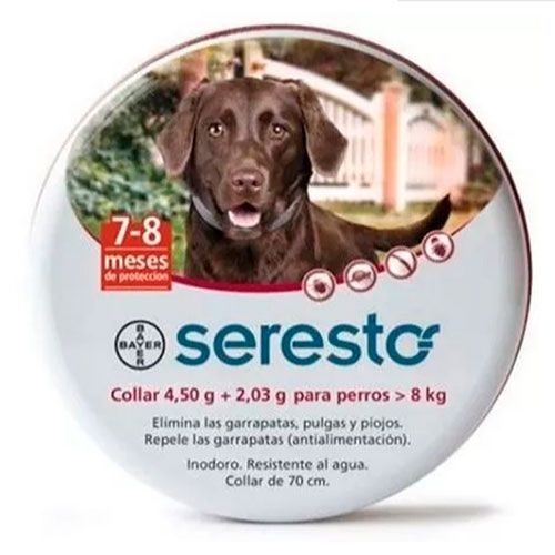 SERESTO COLLAR ANTIPULGAS PARA PERROS DE MÁS DE 8KG