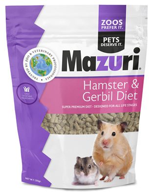 MAZURI HAMSTER & GERBIL DIET 350 GR