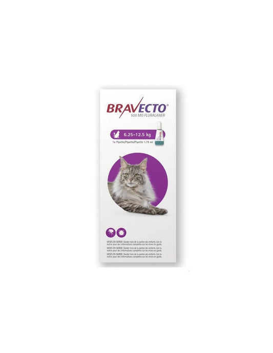 Bravecto Gato 6,25 a 12,5 kg.