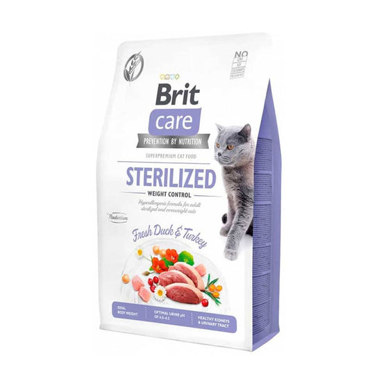 BRIT CARE CAT GF STERILIZED WEIGHT CONTROL