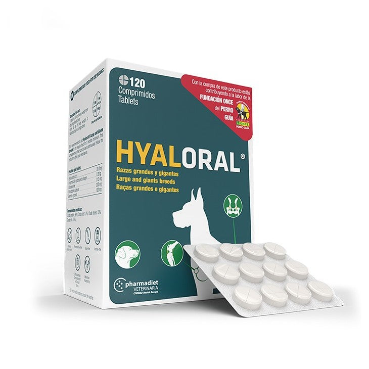 HYALORAL RAZAS GRANDES Y GIGANTES CAJA 120 COMP